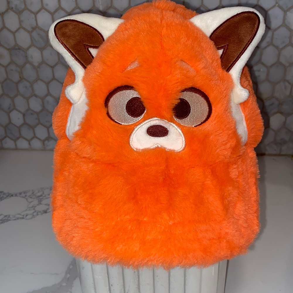 Disney Parks Pixar Turning Red Mei Panda Baseball Hat Adjustable Cap Orange